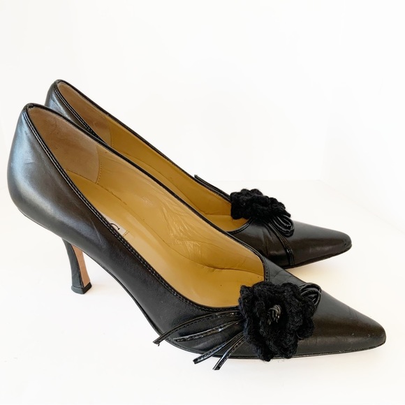(4 for $20) ISAAC MIZRAHI Black Pumps Sz 8 - Picture 5 of 10